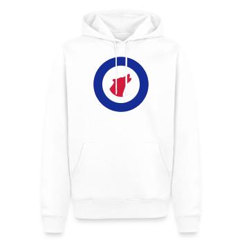 Roundel of Artic dog teams - Men’s Premium Organic Hoodie - white - Front - Nico (187cm)