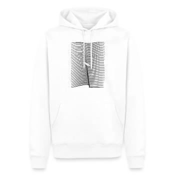 surfant - Sweat à capuche Premium bio Homme - blanc - Devant - Nico (187cm)