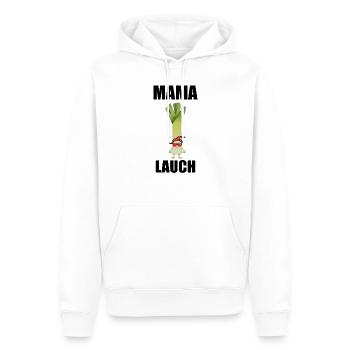 Mama Leek - Men’s Premium Organic Hoodie - white - Front - Nico (187cm)