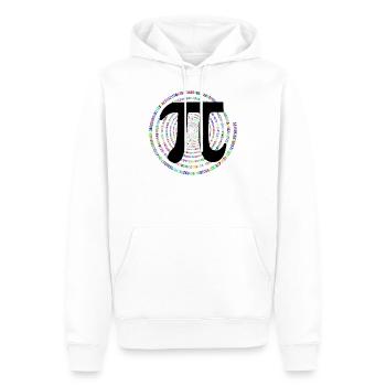 Pi, π, Zahl, Mathe, Mathematik, Day, Geometrie - Männer Premium Bio Hoodie - Weiß - Vorne - Nico (187cm)