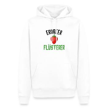 Erdbeeren - Männer Premium Bio Hoodie - Weiß - Vorne - Nico (187cm)