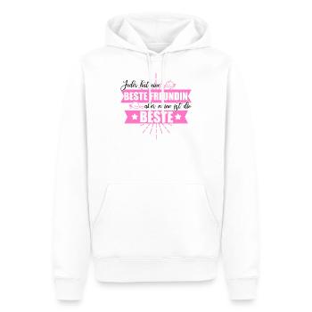 Partnerlook Beste Freundinnen - Männer Premium Bio Hoodie - Weiß - Vorne - Nico (187cm)
