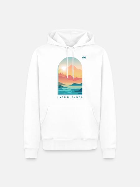 Garda View, New Home - Men’s Premium Organic Hoodie - white