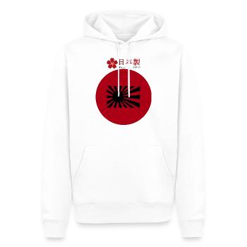 japanische Flagge aus dem Zweiten Krieg - Männer Premium Bio Hoodie - Weiß - Vorne - Nico (187cm)