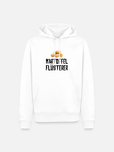 Kartoffel Flüsterer - Männer Premium Bio Hoodie - Weiß