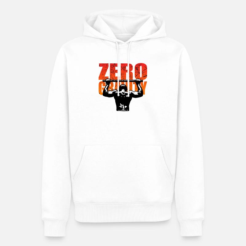 Zero Gravity - Sweat à capuche Premium bio Homme - blanc