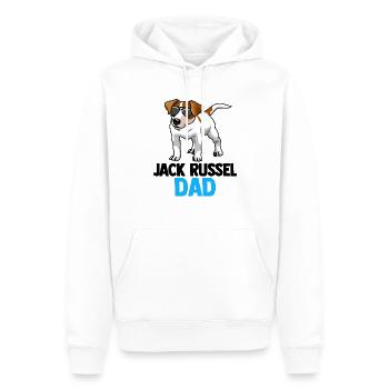 Jack Russel Russel - Sweat à capuche Premium bio Homme - blanc - Devant - Nico (187cm)