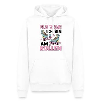 Rollschuhe - Männer Premium Bio Hoodie - Weiß - Vorne - Nico (187cm)