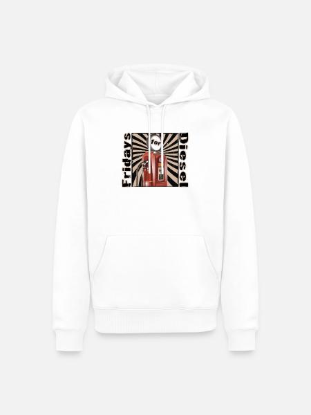 Fridays for Diesel Design - Männer Premium Bio Hoodie - Weiß