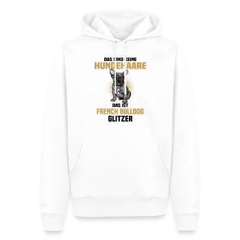 French Bulldog - Männer Premium Bio Hoodie - Weiß - Vorne - Nico (187cm)