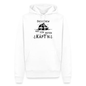 Segelboot Crew und Kapitän - Männer Premium Bio Hoodie - Weiß - Vorne - Nico (187cm)