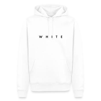 blanc - la couleur blanche - Sweat à capuche Premium bio Homme - blanc - Devant - Nico (187cm)