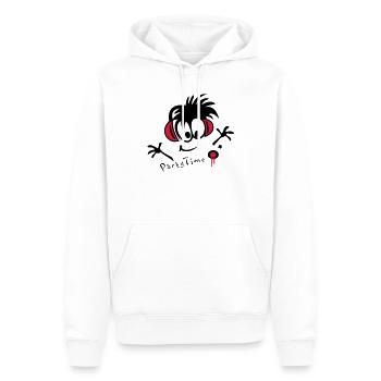 DJ, Disco, Party - Männer Premium Bio Hoodie - Weiß - Vorne - Nico (187cm)