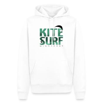 KITESURF 2021 grün - Männer Premium Bio Hoodie - Weiß - Vorne - Nico (187cm)