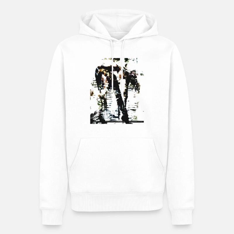 le bureau - Sweat à capuche Premium bio Homme - blanc