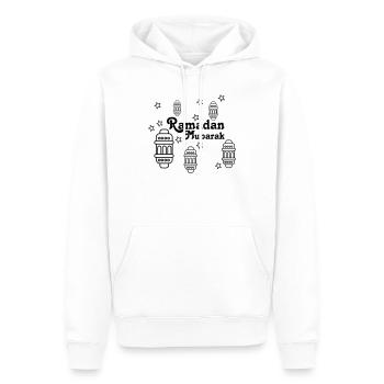 Ramadan Mubarak Lichter, Sternchen - Männer Premium Bio Hoodie - Weiß - Vorne - Nico (187cm)