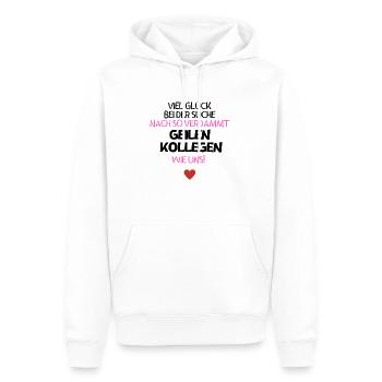 Was für geile Kollegen.... - Männer Premium Bio Hoodie - Weiß - Vorne - Nico (187cm)
