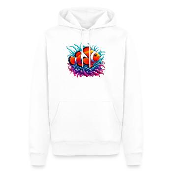 Clownfisch - Männer Premium Bio Hoodie - Weiß - Vorne - Nico (187cm)