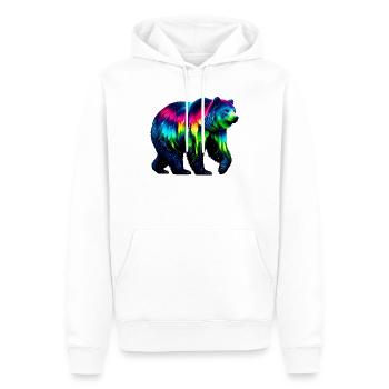 Ours - Sweat à capuche Premium bio Homme - blanc - Devant - Nico (187cm)