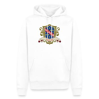 Marche - Sweat à capuche Premium bio Homme - blanc - Devant - Nico (187cm)