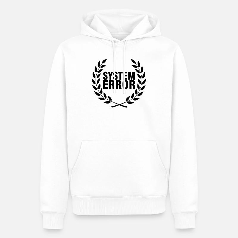 Défaillance du système - Sweat à capuche Premium bio Homme - blanc
