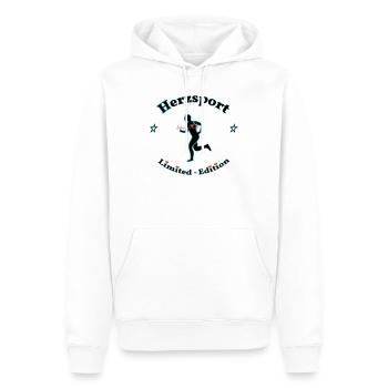 Hertz-Sport - Männer Premium Bio Hoodie - Weiß - Vorne - Nico (187cm)