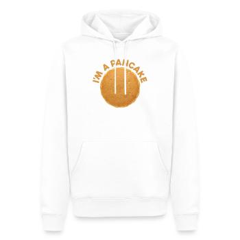 Je suis un déguisé de pancake Petit-déjeuner Halloween - Sweat à capuche Premium bio Homme - blanc - Devant - Nico (187cm)