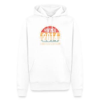 Vintage 2014 Limited Edition 12th Birthday 12 Year - Men’s Premium Organic Hoodie - white - Front - Nico (187cm)