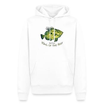 King of the Reef – Zeus Faber Petersfisch - Männer Premium Bio Hoodie - Weiß - Vorne - Nico (187cm)