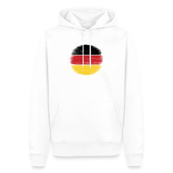 Drapeau de l’Allemagne - Sweat à capuche Premium bio Homme - blanc - Devant - Nico (187cm)