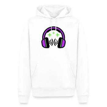 Icône Stars du casque - Sweat à capuche Premium bio Homme - blanc - Devant - Nico (187cm)