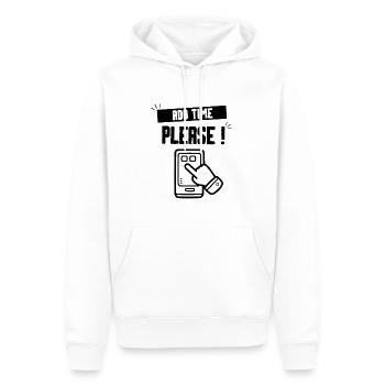 VERLÄNGERN SIE BITTE ZEIT - Männer Premium Bio Hoodie - Weiß - Vorne - Nico (187cm)