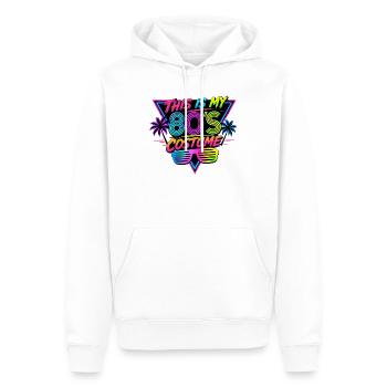 Mein 80er Kostüm Design - Männer Premium Bio Hoodie - Weiß - Vorne - Nico (187cm)