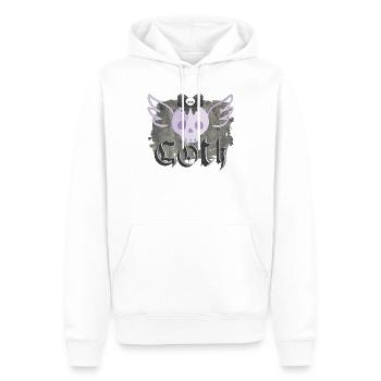 Goth - Männer Premium Bio Hoodie - Weiß - Vorne - Nico (187cm)