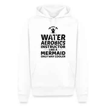 Wassergymnastik Instruktor Meerjungfrau Aquatische Fitness - Männer Premium Bio Hoodie - Weiß - Vorne - Nico (187cm)