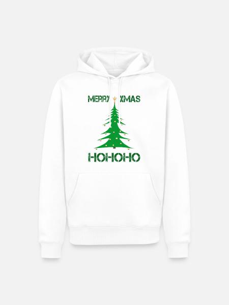 Joyeux Noël - Sweat à capuche Premium bio Homme - blanc