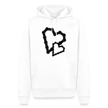 Would have had bicycle chain 24 - Men’s Premium Organic Hoodie - white - Front - Nico (187cm)
