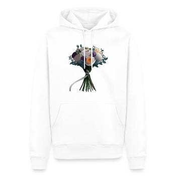Blume Blumenstrauß bunt - Männer Premium Bio Hoodie - Weiß - Vorne - Nico (187cm)
