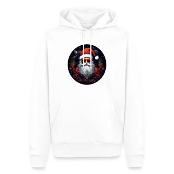 Weihnachtsmann mit Brille - Männer Premium Bio Hoodie - Weiß - Vorne - Nico (187cm)