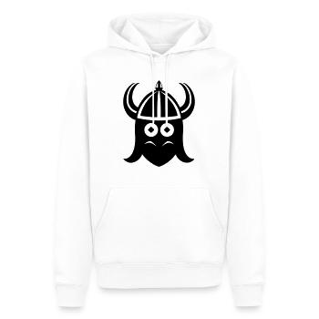 Guerrier Casque de viking - Sweat à capuche Premium bio Homme - blanc - Devant - Nico (187cm)