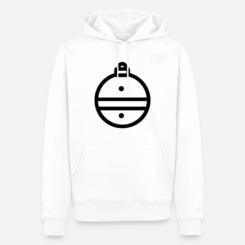 Weihnachtskugel - Männer Premium Bio Hoodie - Weiß