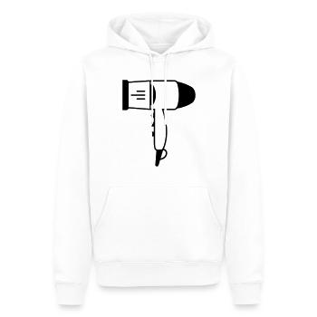 Föhn - Männer Premium Bio Hoodie - Weiß - Vorne - Nico (187cm)