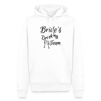 Bachelorette Party Hochzeit Braut Trinkteam - Männer Premium Bio Hoodie - Weiß - Vorne - Nico (187cm)