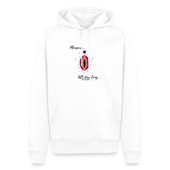Women Pleasure - Sweat à capuche Premium bio Homme - blanc - Devant - Nico (187cm)