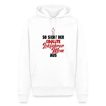 Lokführerin Eisenbahnerin Eisenbahn Schaffnerin - Männer Premium Bio Hoodie - Weiß - Vorne - Nico (187cm)