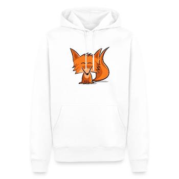 Cute fox - Männer Premium Bio Hoodie - Weiß - Vorne - Nico (187cm)
