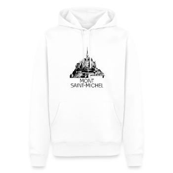 Mont Saint Michel Souvenir aus der Normandie Frankreich - Männer Premium Bio Hoodie - Weiß - Vorne - Nico (187cm)