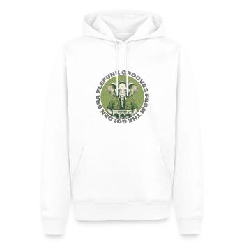 Elefunk Grooves Elefanten Retro Design - Männer Premium Bio Hoodie - Weiß - Vorne - Nico (187cm)