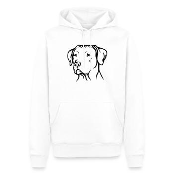 Rhodesian Ridgeback - Männer Premium Bio Hoodie - Weiß - Vorne - Nico (187cm)