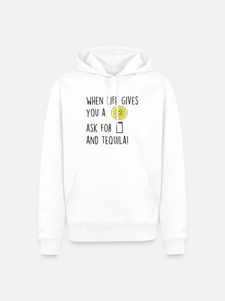 whenlifegivesu - Männer Premium Bio Hoodie - Weiß
